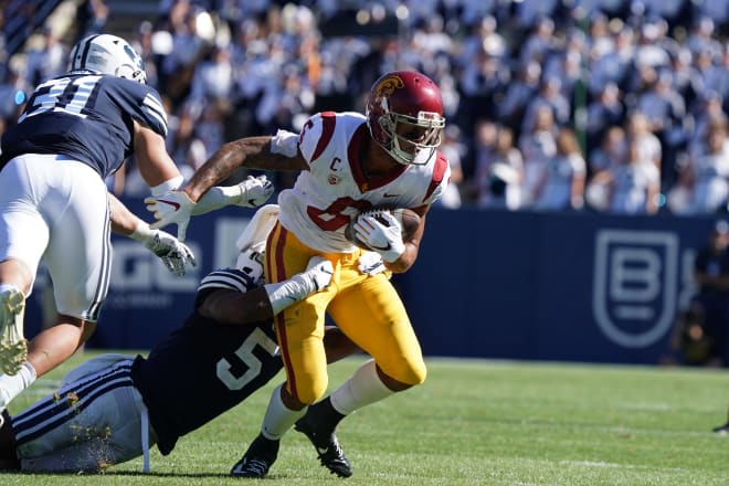 Michael Pittman led USC with 9 catches for 95 yards and 2 touchdowns against BYU last weekend.