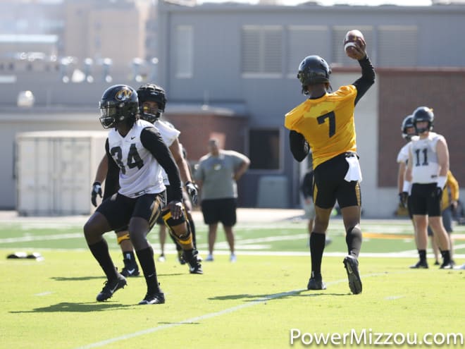 Kelly Bryant and the rest of the Missouri team participated in their first scrimmage of fall camp Saturday.