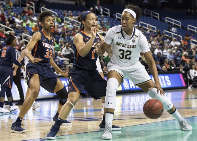 Forward Danielle Patterson plans to transfer at the end of the spring semester, leaving Notre Dame with eight scholarship players.