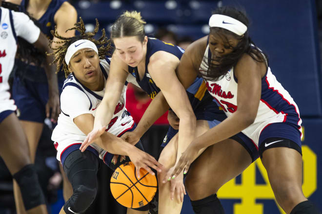Ole Miss' defense wore down Marquette on Saturday and hopes to do the same to second-seeded Notre Dame on Monday.