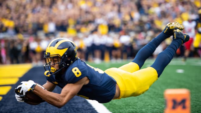 Michigan Wolverines Hassan Haskins And Ronnie Bell Aidan