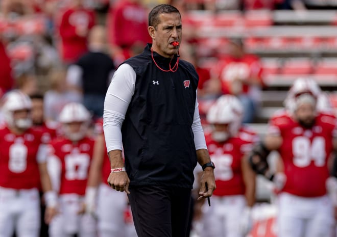 Wisconsin head coach Luke Fickell.