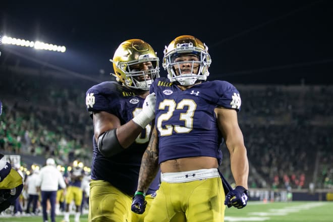 Notre Dame Fighting Irish football junior running back Kyren Williams