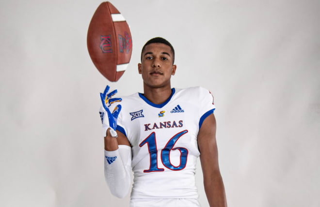 Jaiden Bender got his first look at the KU facilities, even though he's right up the road