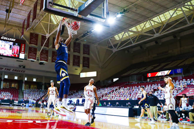 Notre Dame Fighting Irish men’s basketball fifth-year senior forward Juwan Durham