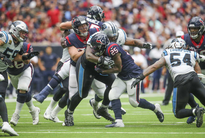 Irvin made his season debut against the Texans.