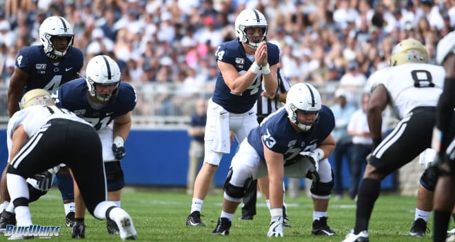 Penn State's offensive line helped pave the way to 673 yards of total offense Saturday.