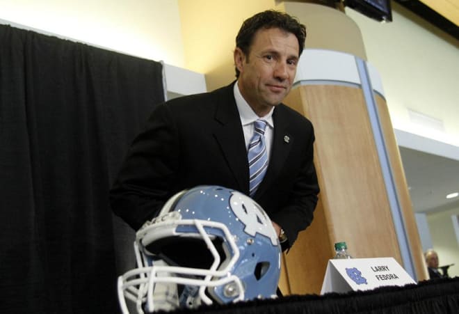 Fedora during his introductory press conference in Dec., 2011.