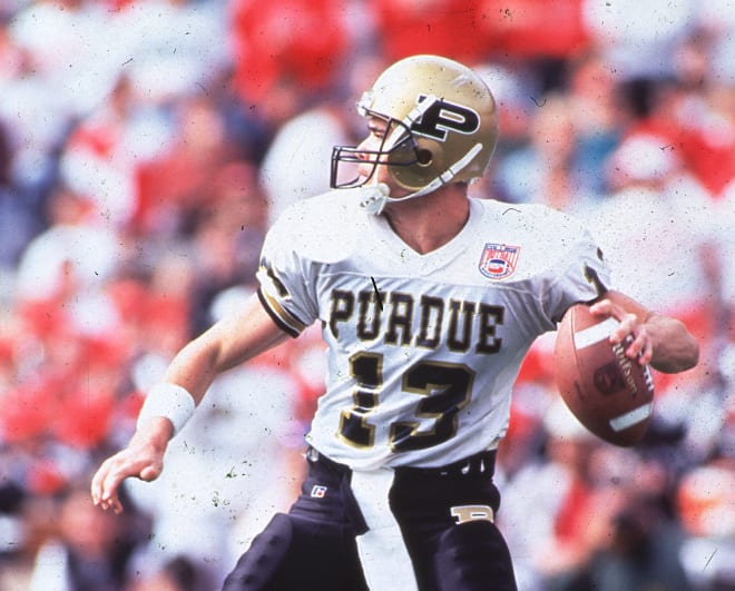 Rick Trefzger was the last Purdue quarterback to lead the team in passing for four seasons (1993-96).