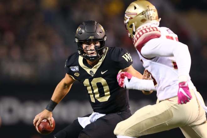 Wake Forest quarterback Sam Hartman is one of several experienced passers returning in the ACC.
