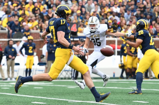 Former Michigan Wolverines punter Will Hart came to U-M as a walk-on.