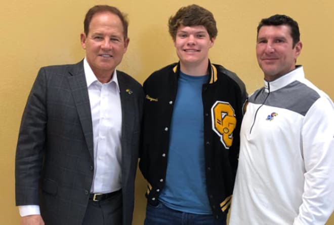 Fitzgerald got a visit earlier from Les Miles and Mike Ekeler
