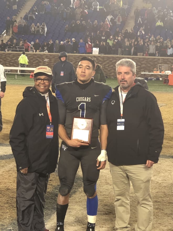 Wake Forest's Mateo Sudipo was named as the 4AA State Championship MVP.