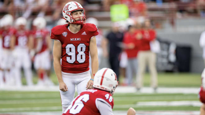 Alabama kicker Graham Nicholson, Photo | Miami Athletics