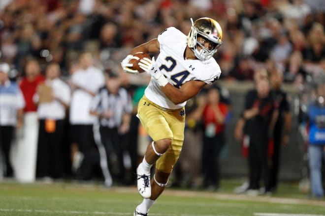 Notre Dame junior tight end Tommy Tremble