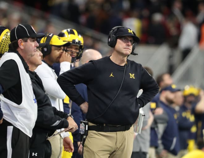 Michigan Wolverines Football Jim Harbaugh Doesn T Question Energy Vs Msu