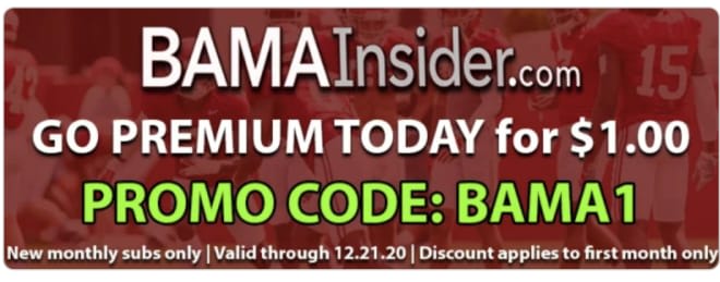 Sign up to BamaInsider.com for just $1.00