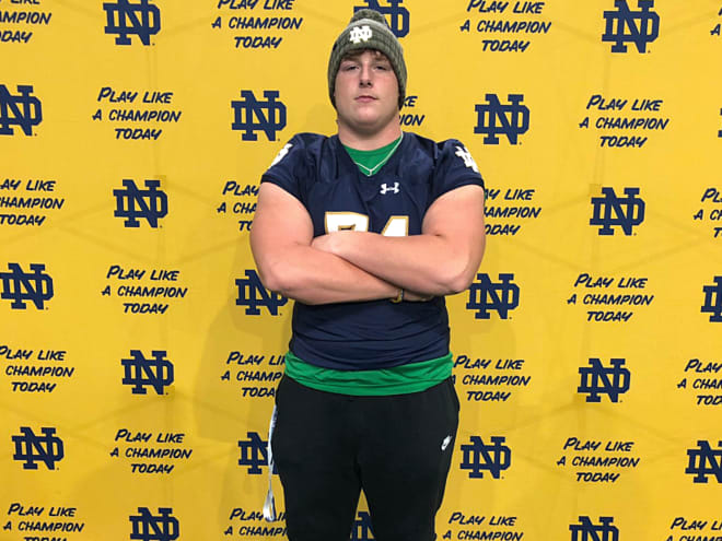 Notre Dame Fighting Irish football recruiting target and four-star offensive lineman Koby Keenum