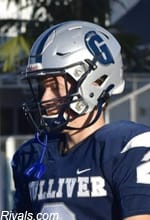 Kicker Will Bettridge is the latest Gulliver Prep product to commit to the UVa football program.