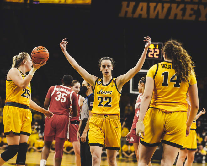 Caitlin Clark and the Hawkeyes fell to Ohio State on Monday night. (Photo: Hawkeyesports.com)