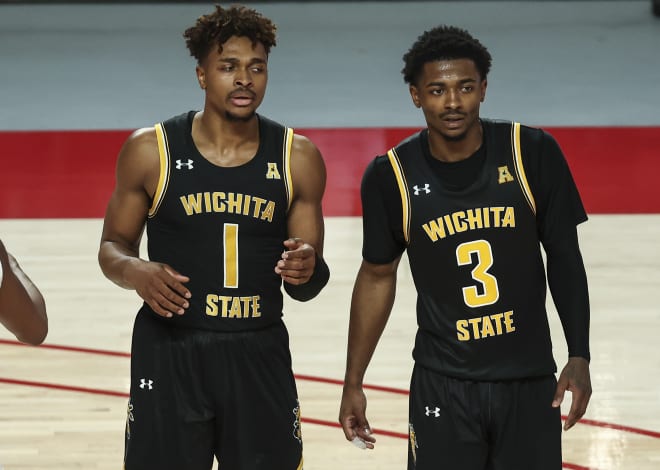 Wichita State's Tyson Etienne (left) and Alterique Gilbert