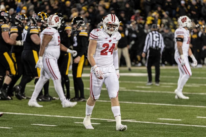 Wisconsin safety Hunter Wohler.