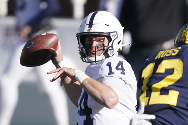 Sean Clifford finished as the player of the game Saturday. (AP Images)