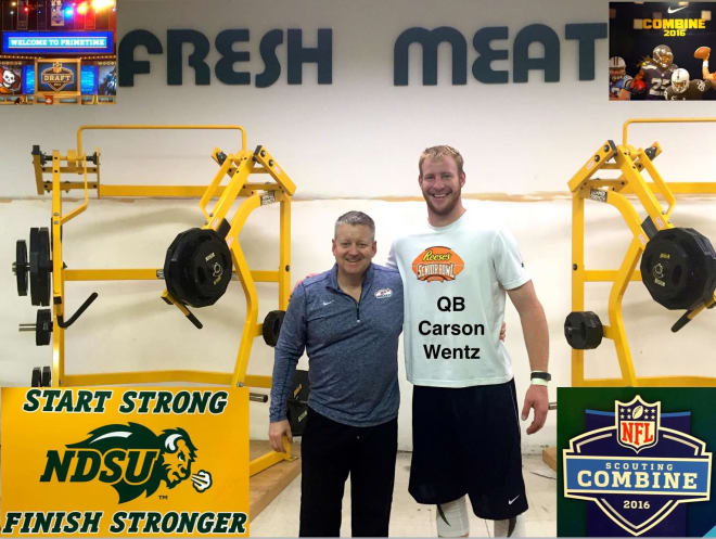 Ellis was a regular at places like North Dakota State where he worked closely with athletes like current Philadelphia Eagles quarterback Carson Wentz.