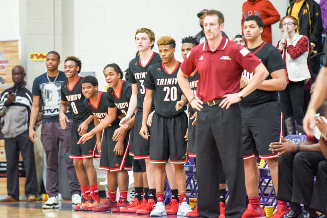 Trinity Christian coach Heath Vandevender directs his squad in a recent contest