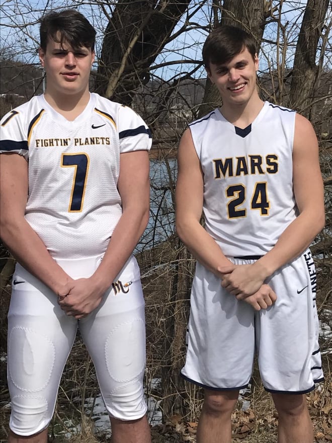 Michael Carmody (left) and Robby Carmody provide a unique brother combination at Notre Dame in the future.