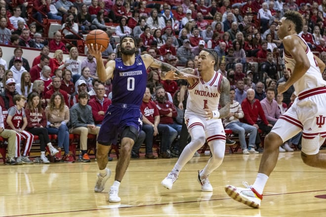 Northwestern upset No. 15 Indiana, 84-83, behind 26 points from star guard Boo Buie.