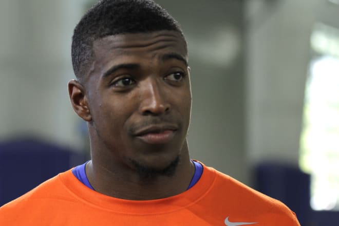 Former Gators safety Keanu Neal during UF's Pro Day on Tuesday