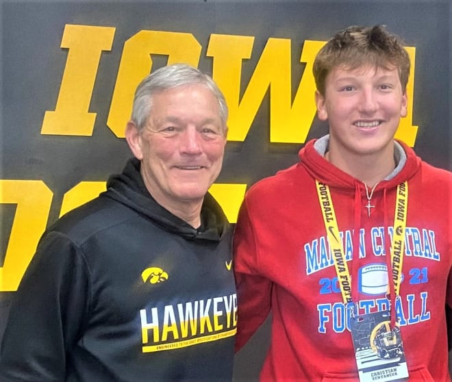 Iowa head coach Kirk Ferentz offered Class of 2024 tight end Christian Bentancur today.