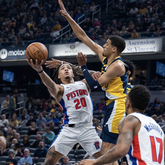 Carsen Edwards made a recent debut with the Detroit Pistons. 