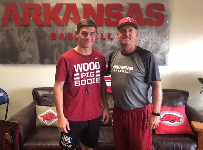 Dylan Leach is following in the footsteps of Robert Moore by enrolling early at Arkansas.