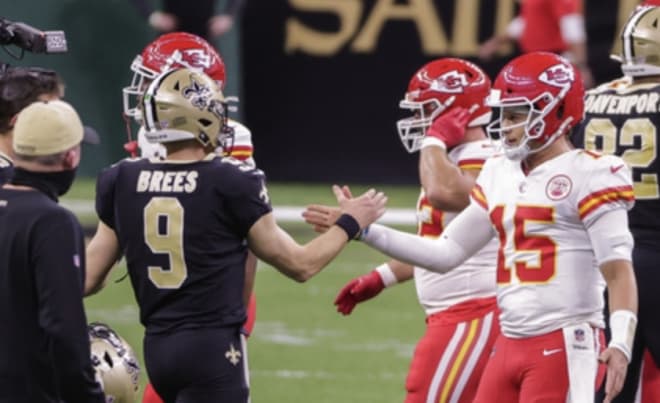 Drew Brees returned to action it a losing effort to Kansas City.