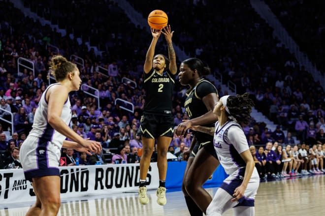 Tameiya Sadler (2) scored 10 second half points to lift the Buffs to a win.