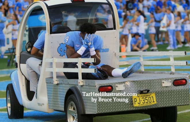 Rontavius Groves was one of more than 20 Tar Heels lost for the season last fall. 