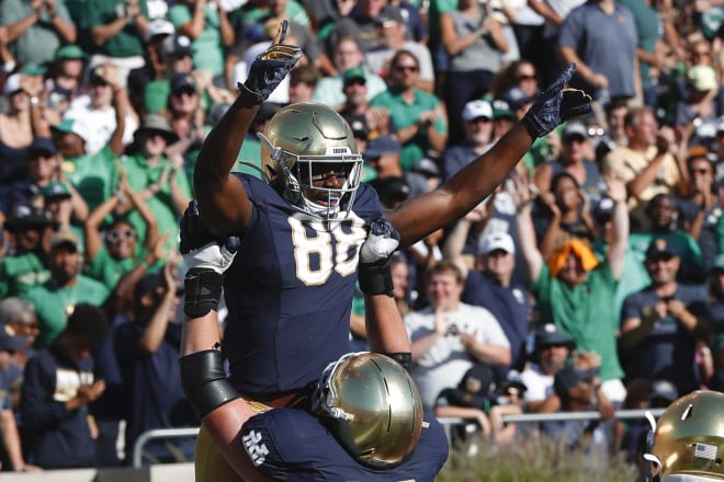 Notre Dame Fighting Irish fifth-year senior wide receiver Javon McKinley