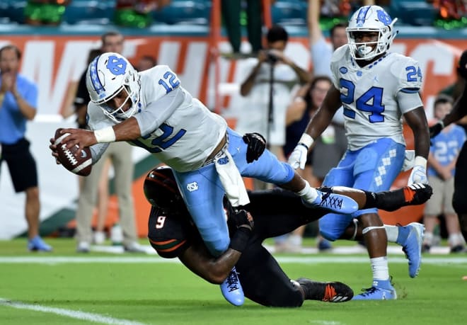 Surratt scored six rushing touchdowns as a quarterback. 