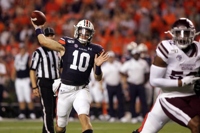 Nix is the first Auburn true freshman to throw for more than 300 yards in a game.