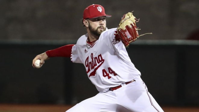 Indiana pitcher Bradley Brehmer earned Big Ten Pitcher of the Week honors, announced on Tuesday. (IU Athletics)