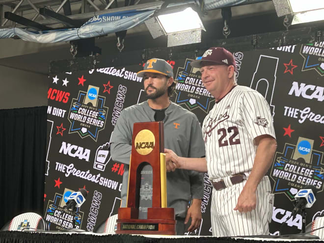 Tony Vitello ahead of the 2024 CWS finals.