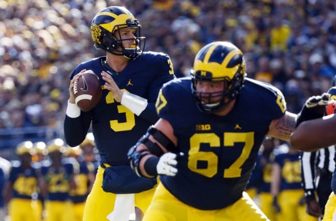 Quarterback Wilton Speight and right guard Kyle Kalis have helped lead U-M to a 7-0 start.