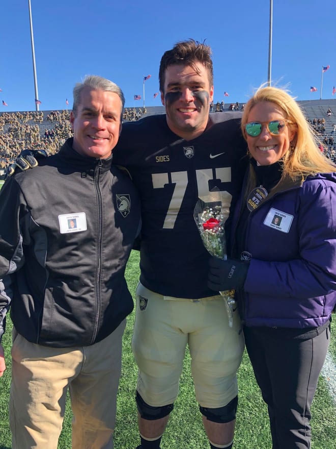 The Sides Family during Senior Day at Michie Stadium