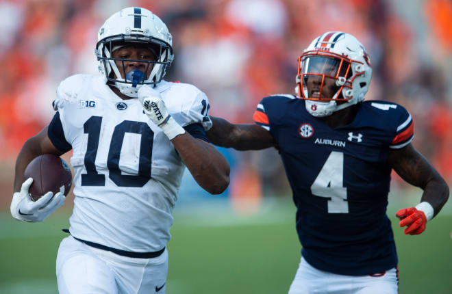 Penn State true freshman running back Nick Singleton has provided a spark to Penn State's offense that the Nittany Lions have despeartely missed the last few seasons. (© Jake Crandall / USA TODAY NETWORK)