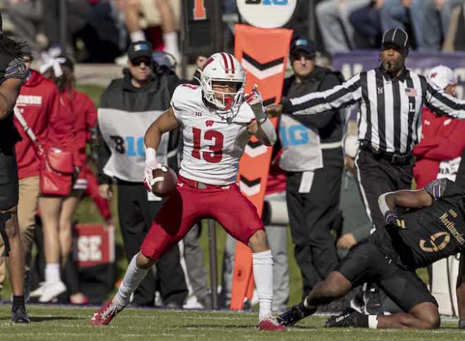 Chimere Dike returns as the sole senior wideout on Wisconsin's roster. 