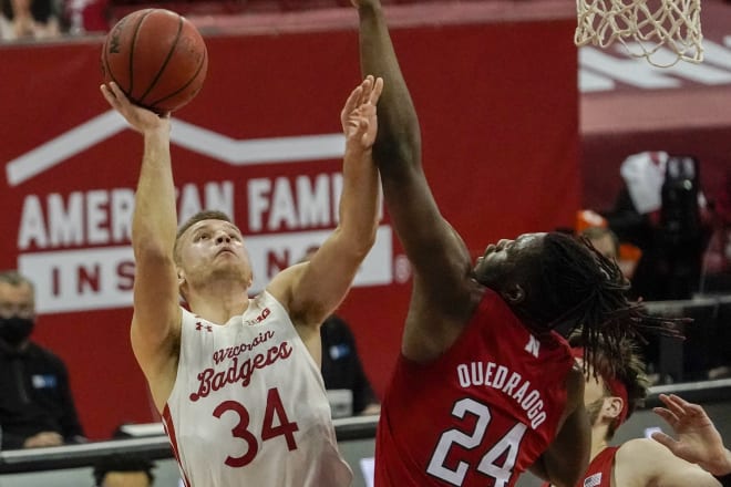 Brad Davison scored 15 points to lead Wisconsin in scoring in its win over Nebraska