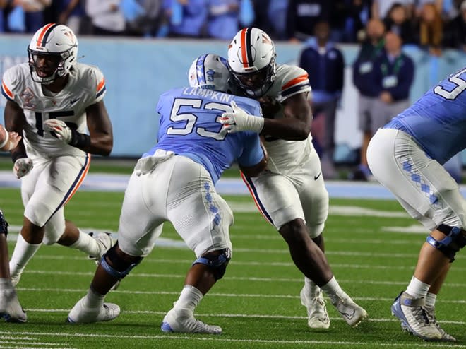 Offensive guard Willie Lampkin was third-team All-ACC last fall in his first season at UNC.