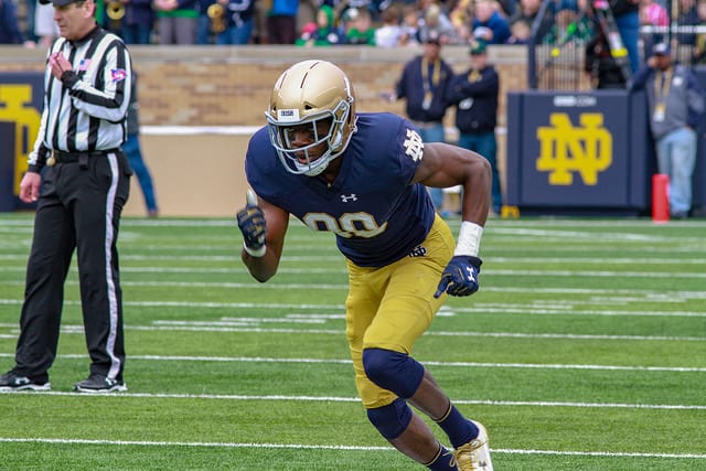 Former Notre Dame Fighting Irish football wide receiver Micah Jones